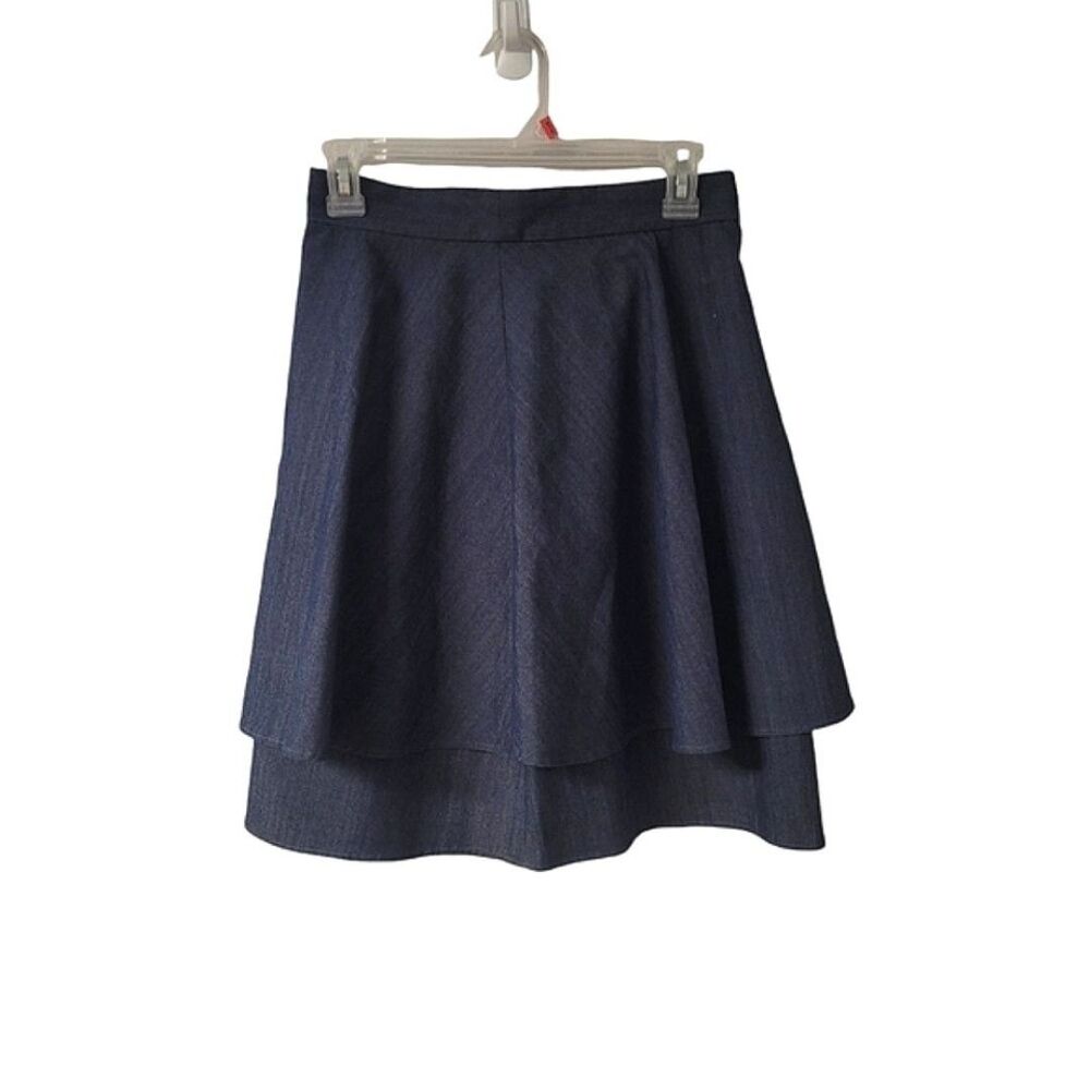 COS denim pencil flare skater skirt size 4